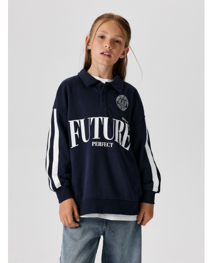 Джемпер детский для девочек Terry темно-синий