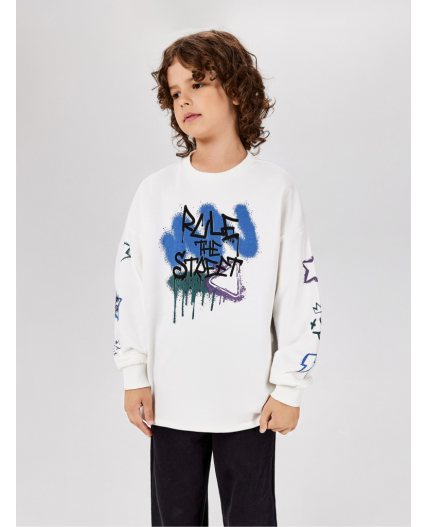 Джемпер детский для мальчиков Dvaro белый