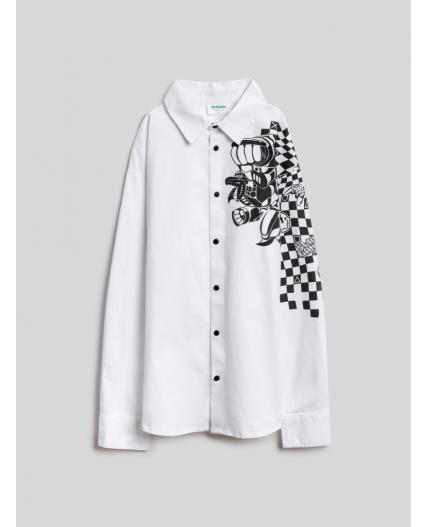 Сорочка верхняя детская для мальчиков Gatino белый