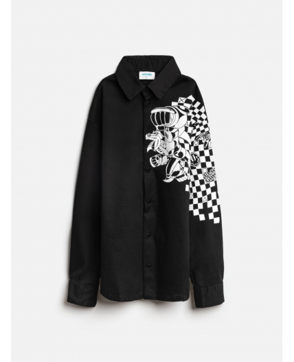 Сорочка верхняя детская для мальчиков Gatino черный