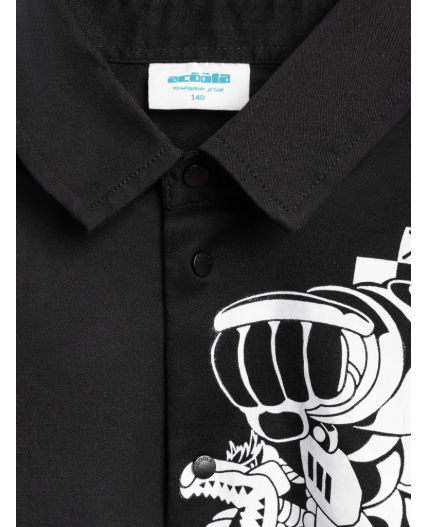 Сорочка верхняя детская для мальчиков Gatino черный