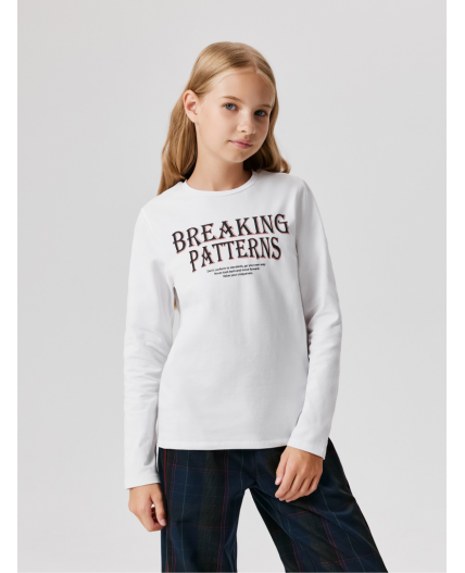 Джемпер детский для девочек Korsi белый