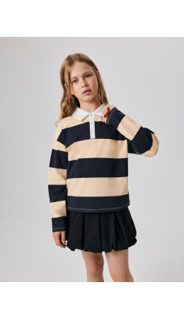Джемпер детский для девочек Rimmon темно-синяя полоска