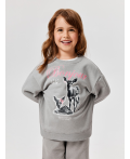 Джемпер детский для девочек Sabin_sw серый