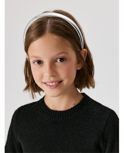 Ободок детский Zephy серебристый