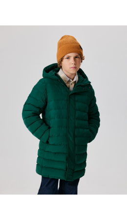 Пальто детское для мальчиков Amika изумрудный