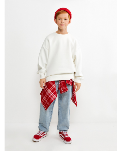 Джемпер детский для мальчиков Coconut_sw_b молочный