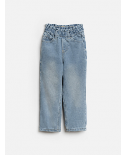 Брюки джинсовые (утепленные) детские для девочек Gervig синий