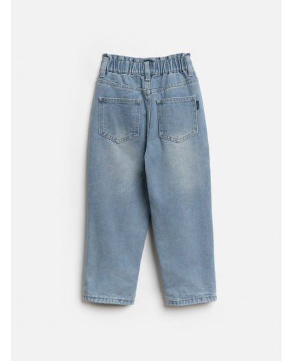 Брюки джинсовые (утепленные) детские для девочек Gervig синий