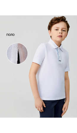 Сорочка-поло верхняя для мальчиков Mitch белоснежный