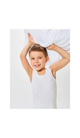 Мaйка детская для мальчиков Robertoro белый