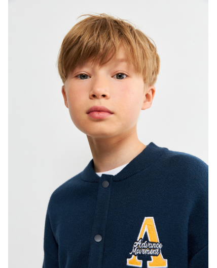 Кардиган детский для мальчиков Tobias темно-синий