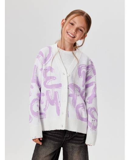 Кардиган детский для девочек Agata молочный