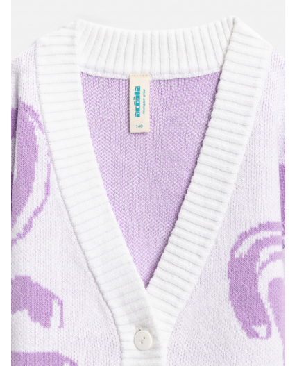 Кардиган детский для девочек Agata молочный