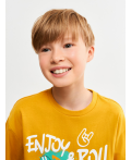 Футболка детская для мальчиков Baku охра