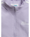 Куртка детская для девочек Berger белый с сиреневым