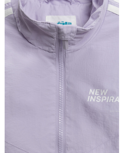 Куртка детская для девочек Berger белый с сиреневым