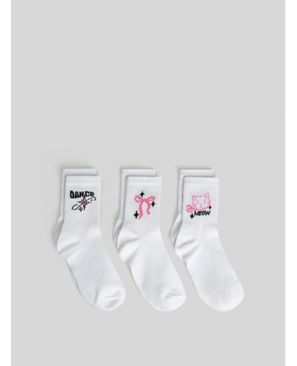 Носки детские в наборе из 3 пар Daiana белый