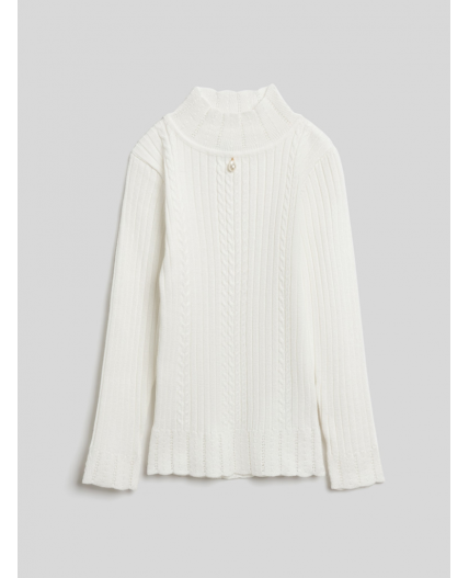 Свитер детский для девочек Empoli молочный