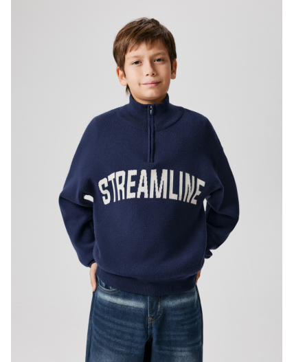 Джемпер детский для мальчиков German темно-синий