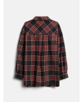 Блузка детская для девочек Greys бордовая клетка
