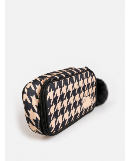 Пенал детский Knoll черный с бежевым