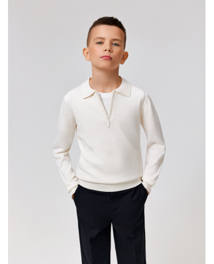 Джемпер детский для мальчиков Luigi1 молочный