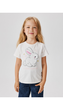 Футболка детская для девочек Beroslava молочный