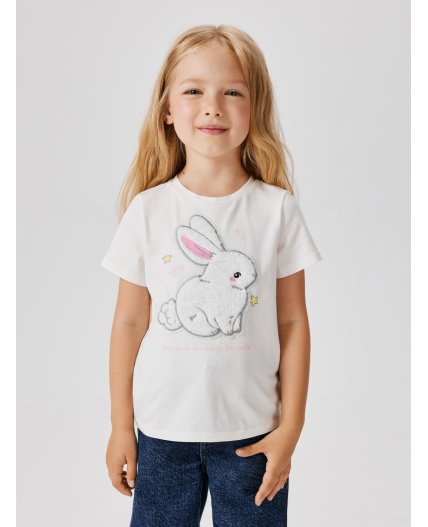 Футболка детская для девочек Beroslava молочный