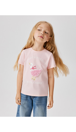 Футболка детская для девочек Beroslava розовый