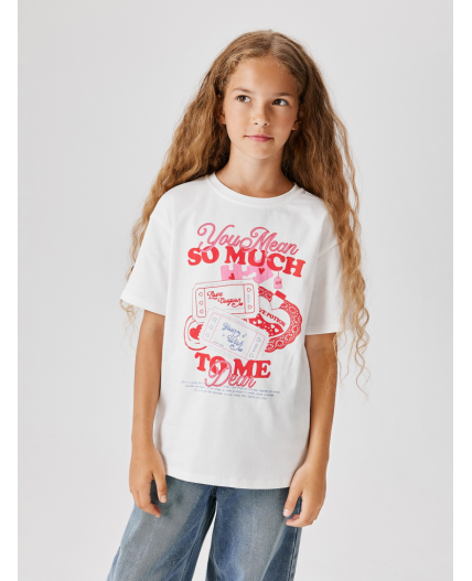 Футболка детская для девочек Goritsa молочный