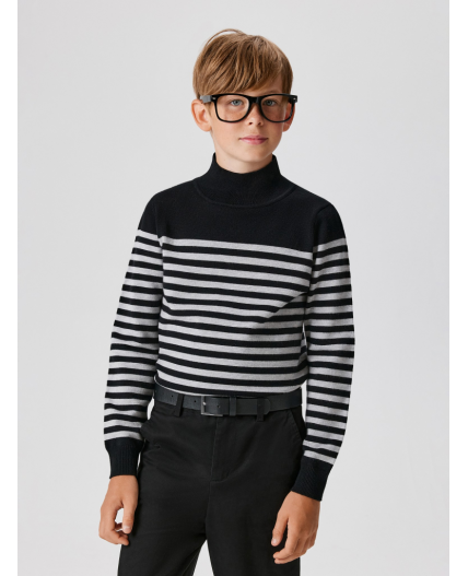 Свитер детский для мальчиков Lorano серая полоска
