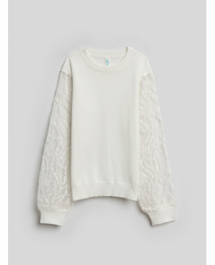 Джемпер детский для девочек Rebeca молочный