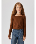 Джемпер детский для девочек Zabava коричневый