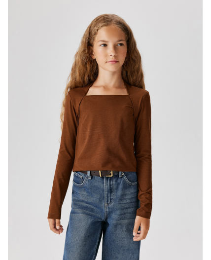 Джемпер детский для девочек Zabava коричневый