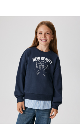 Джемпер детский для девочек Anisa темно-синий