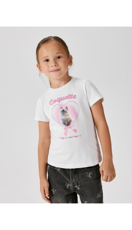 Футболка детская для девочек Astarta белый