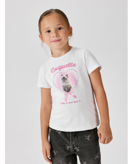 Футболка детская для девочек Astarta белый