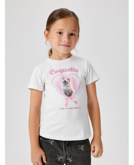 Футболка детская для девочек Astarta белый