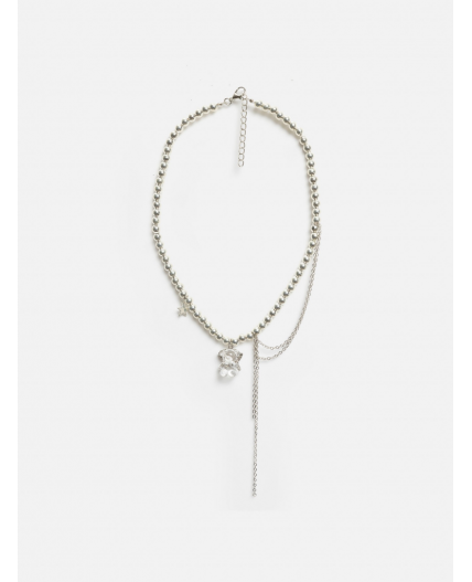 Бусы детские Azurel серебристый