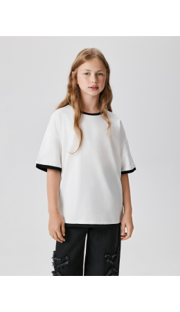 Футболка детская для девочек Dona белый