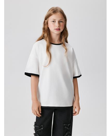Футболка детская для девочек Dona белый