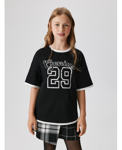 Футболка детская для девочек Dona черный