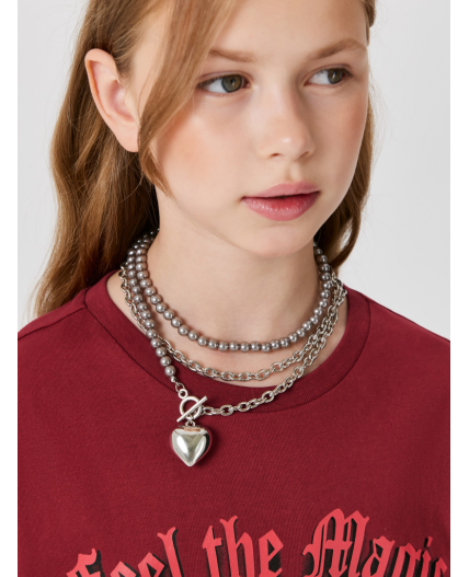 Бусы детские Eoin серебристый