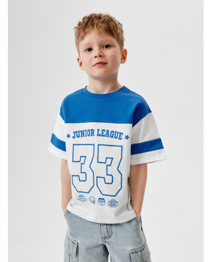 Футболка детская для мальчиков Jabbar бело-голубой
