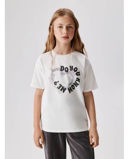 Футболка детская для девочек Martina молочный
