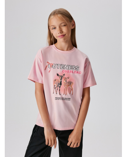 Футболка детская для девочек Martina розовый