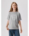 Футболка детская для девочек Martina серый
