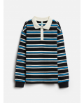 Джемпер детский для мальчиков Ricotta бело-голубой в полоску