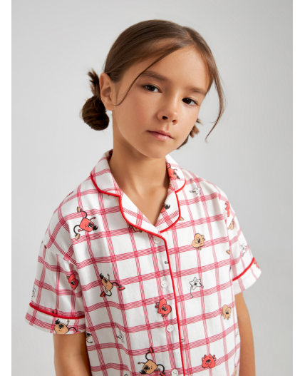 Пижама детская для девочек Syaoming набивка